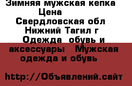 Зимняя мужская кепка › Цена ­ 400 - Свердловская обл., Нижний Тагил г. Одежда, обувь и аксессуары » Мужская одежда и обувь   